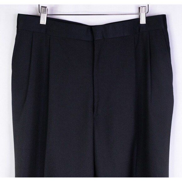 Bert Pulitzer Men's 1 Button Suit 42R Blazer Coat Wool Jacket Black Pants 32x28 - Picture 10 of 16